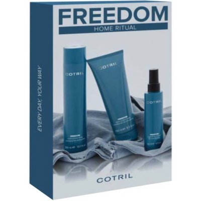 Cotril Freedom šampón 300 ml + balzám 250 ml + tělový krém 150 ml dárková sada – Zbozi.Blesk.cz