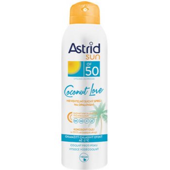 Astrid Sun Coconut Love SPF50 neviditelný suchý spray na opalování 150 ml