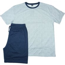 N-feel MC3651 pánské pyžamo krátké letní šedé