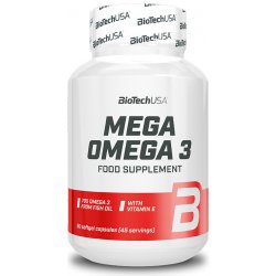 BioTech USA Mega Omega 3 90 kapslí