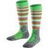 FALKE SK2 Stripe Kids Skiing socks vivid green