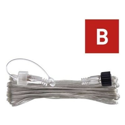 Emos D1ZB02 Prodlužovací kabel pro spojovací řetězy Standard transparent., 10 m, vnější a – Zbozi.Blesk.cz