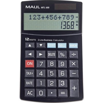 Maul MTL 600 stolní kalkulačka černá Displej (počet míst): 12 na baterii, solární napájení – Zbozi.Blesk.cz