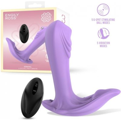 Engily Ross Donnyel Panty Vibrator with G Spot Ball & Remote Control Purple