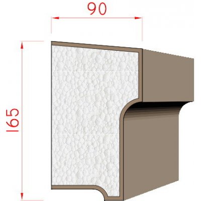 Dekora-Stuck Parapet 165x90mm 312090 – Zboží Mobilmania