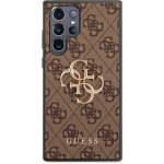 Pouzdro GUESS PU 4G Metal Logo Galaxy S22 Ultra hnědé – Hledejceny.cz