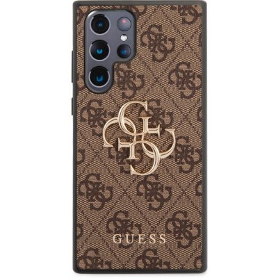 Pouzdro GUESS PU 4G Metal Logo Galaxy S22 Ultra hnědé – Zbozi.Blesk.cz