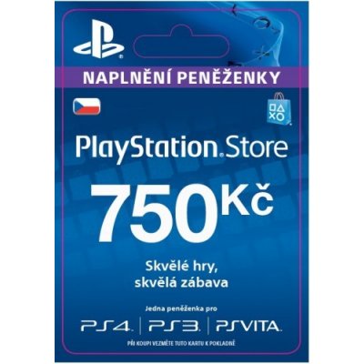 PlayStation dárková karta 750 Kč