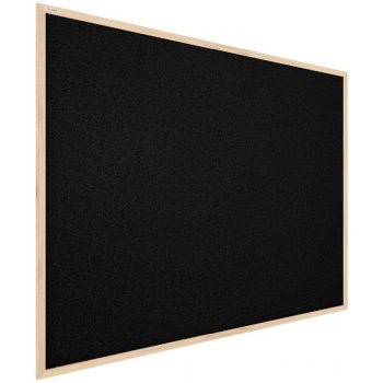 Allboards TKBLACK108D Černá korková tabule v dřevěném rámu 100 x 80 cm