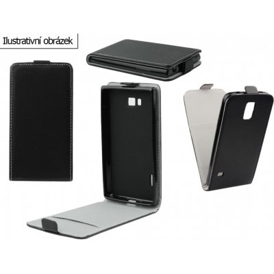 Pouzdro ForCell Slim Flip Flexi Alcatel One Touch 6036 Idol 2 mini Černé – Zboží Mobilmania