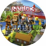 Dortový obrázek Jedlý papír ROBLOX ● velikost: průměr 28 cm ☝, ● materiál: JEDLÝ PAPÍR Ⓜ️ – Zboží Dáma