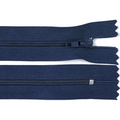 Spirálový zip No 3 délka 20 cm autolock - modrá tmavá – Zboží Mobilmania