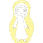 Presco Group Oblékáme egyptské panenky FARAH Omalovánky – Zboží Dáma