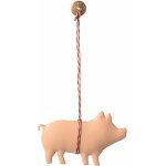 Maileg Vánoční kovová ozdoba Pig Powder růžová barva kov – Zboží Mobilmania