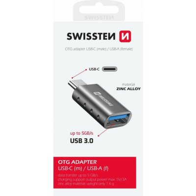 SWISSTEN Adapter OTG USB-C / USB – Zboží Mobilmania
