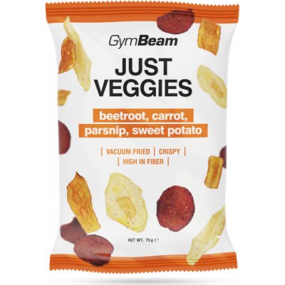 GymBeam Just Veggies vegetable chips mix 75 g – Zboží Dáma