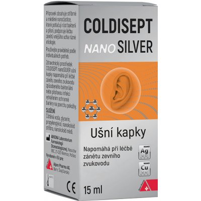 COLDISEPT Nanosilver ušní kapky 15 ml – Zboží Mobilmania