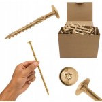 Tesařské vruty 10x240 mm TORX na dřevo talířové 25 Ks Azmet WCT-10240 – Hledejceny.cz