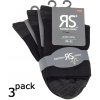RS zkrácené jednobarevné bambusové ponožky černá