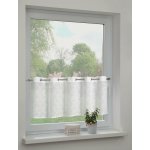 Sehlbach Vitrážová záclona s otvory, mušle, bílá, 135 x 45 cm – Hledejceny.cz