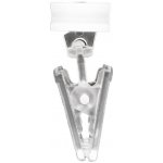 Záclonové žabky s kluzákem, 20 ks, bílé – Zboží Dáma