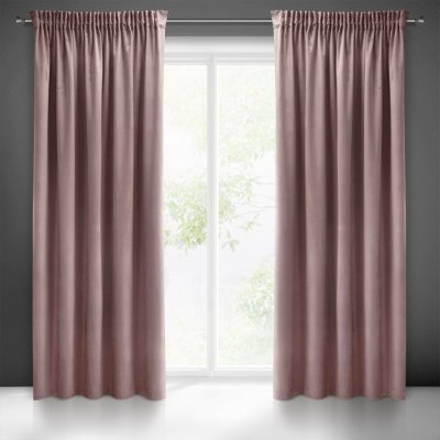 Pierre Cardin ZATEMŇOVACÍ ZÁVĚS NA PÁSCE PIERRE CARDIN SIBEL 140X270 CM STARORŮŽOVÁ – Hledejceny.cz