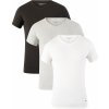 Pánské Tričko Tommy Hilfiger Sada pánských trik Premium Essentials Vn Tee Ss 3 Pack 2S87903767 004 Black/Grey Heather White