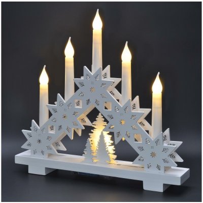 Brilagi LED Vánoční svícen 5xLED 2xAA 1v1128-OEM1 – Hledejceny.cz