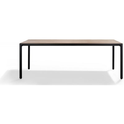 Tribu Jídelní stůl Illum, obdélníkový 212x71x76 cm, rám hliník white, deska teak – Hledejceny.cz