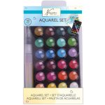 Akvarelový set 28 ks + štětec, blok – Zboží Mobilmania
