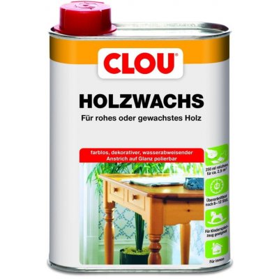 Clou W1 Holzwachs,0,25 l – Zboží Mobilmania
