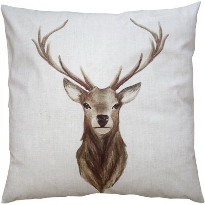 Clayre & Eef Béžový s jelenem Deer 45 x 45 cm – Zboží Dáma