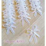 Krajkové svatební vývazky K01 (White) – Zboží Dáma