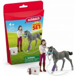 Schleich Horse Club Sada péče o koně s trakénským hříbětem 42752 – Zboží Dáma