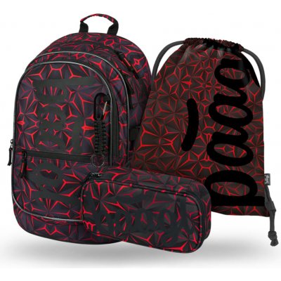 Baagl SET 3 Core Red Polygon – Zboží Dáma