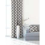 Zatemňovací dekorační závěs nebo látka, Blackout Ornament 150 cm, šedý 150 cm – Zboží Dáma