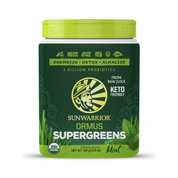 Sunwarrior Ormus Supergreens Peppermint BIO 454 g