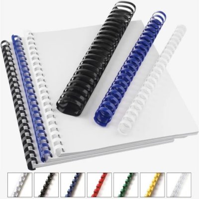 4BIND Plastový hřbet kulatý 8 mm (do 50l), 100 ks, žlutá – Hledejceny.cz