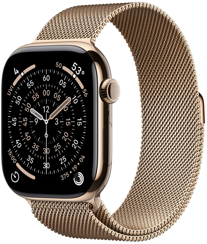 Apple Watch S11 Cellular 46mm Elegant Band/Gold MFD84WF/A
