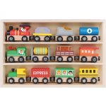 Tooky Toy vláčky set 12 ks – Zboží Dáma