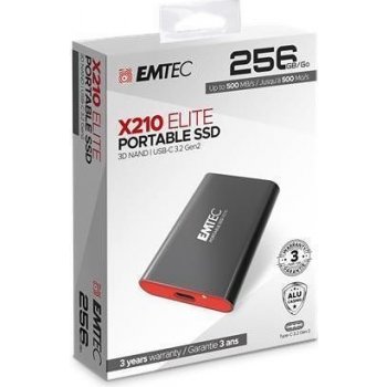 EMTEC X210 ELITE Portable SSD 256GB, ECSSD256GX210