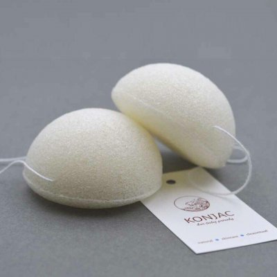 Konjac konjaková houbička pro všechny typy pleti bílá – Sleviste.cz