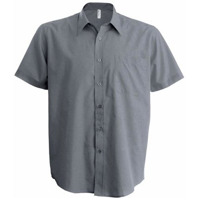 Kariban košile s krátkým rukávem stříbrná – Zboží Dáma Kariban košile s krátkým rukávem stříbrná – Zboží Dáma