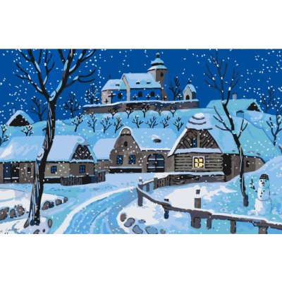 MALUJEŠ JOSEF LADA TICHÁ NOC Rozměr 60 x 90 cm Rámování vypnuté plátno na rám – Zboží Mobilmania