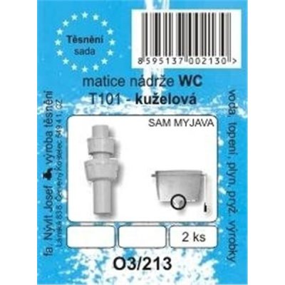 Sada WC těsnění pod montážní matici nádrže, 2 ks | Zboží Auto