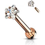 Šperky4U piercing do brady labreta cartilge LB1094RD-1208 – Zboží Dáma