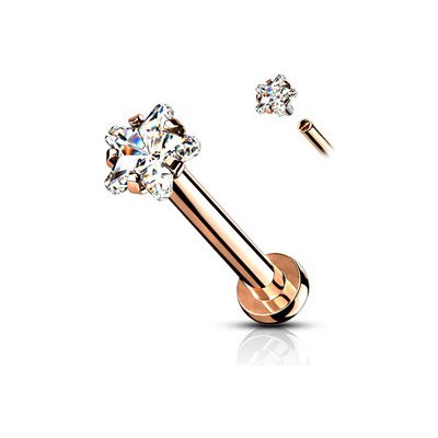 Šperky4U piercing do brady labreta cartilge LB1094RD-1208 – Zboží Dáma