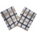 Sleep-well Utěrky Bambus Kostka velká hnědá 50x70 cm. 3 ks – Zboží Mobilmania