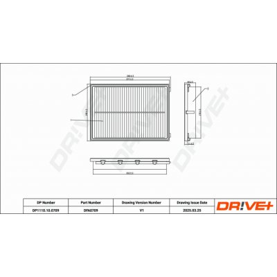 Vzduchový filtr DRIVE+ DP1110.10.0709 – Hledejceny.cz