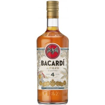 Bacardi Anejo Cuatro 4y 40% 0,7 l (holá láhev)
